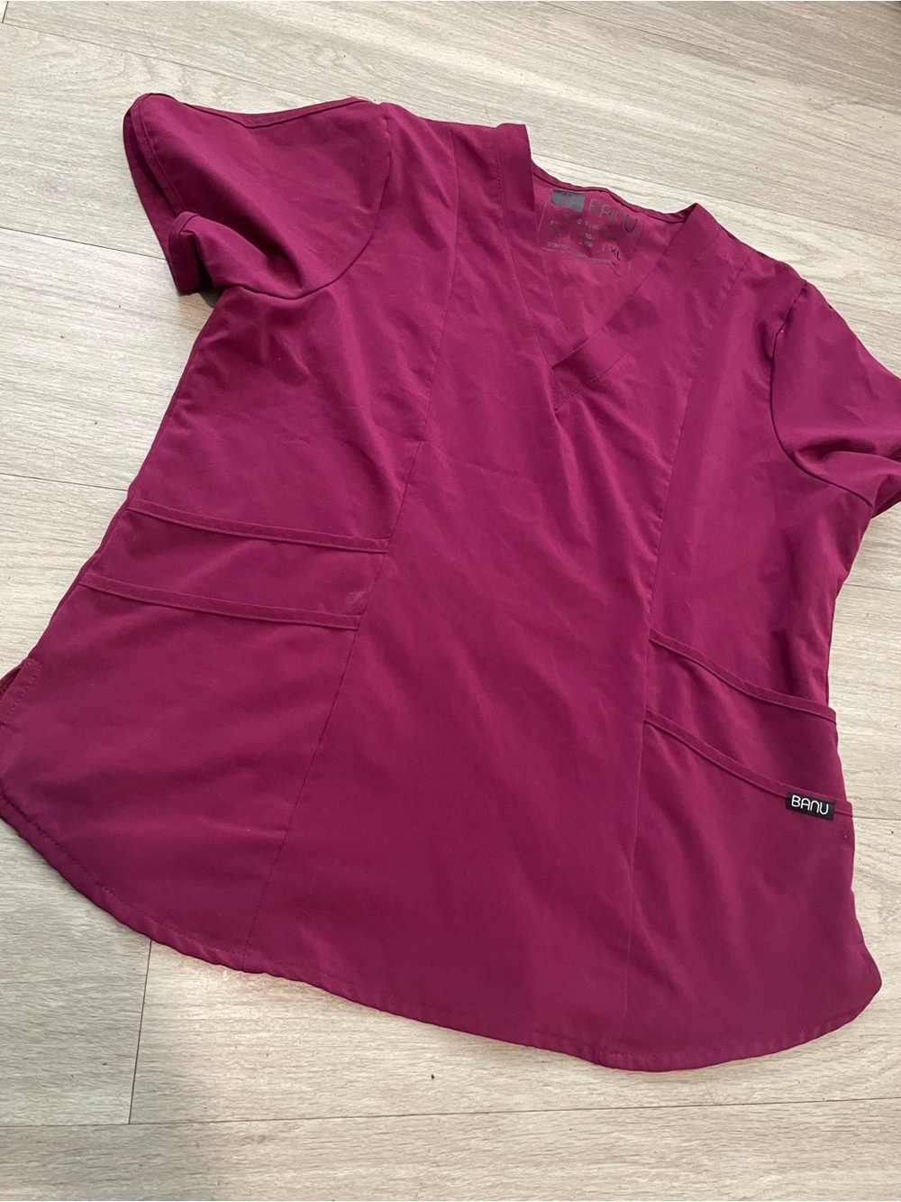 Barco Uniforms One-Pocket V-Neck Scrub Top in Magenta